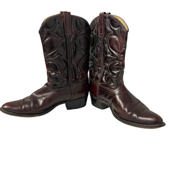 Dingo Western Cowboy Boots 5959 Leather USA Men’s US 12 D Burgundy Red main image 14
